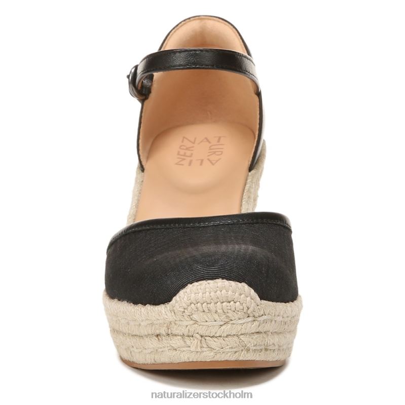 bianca espadrille sandal svart tyg 444DB520 sandaler | Naturalizer kvinnor
