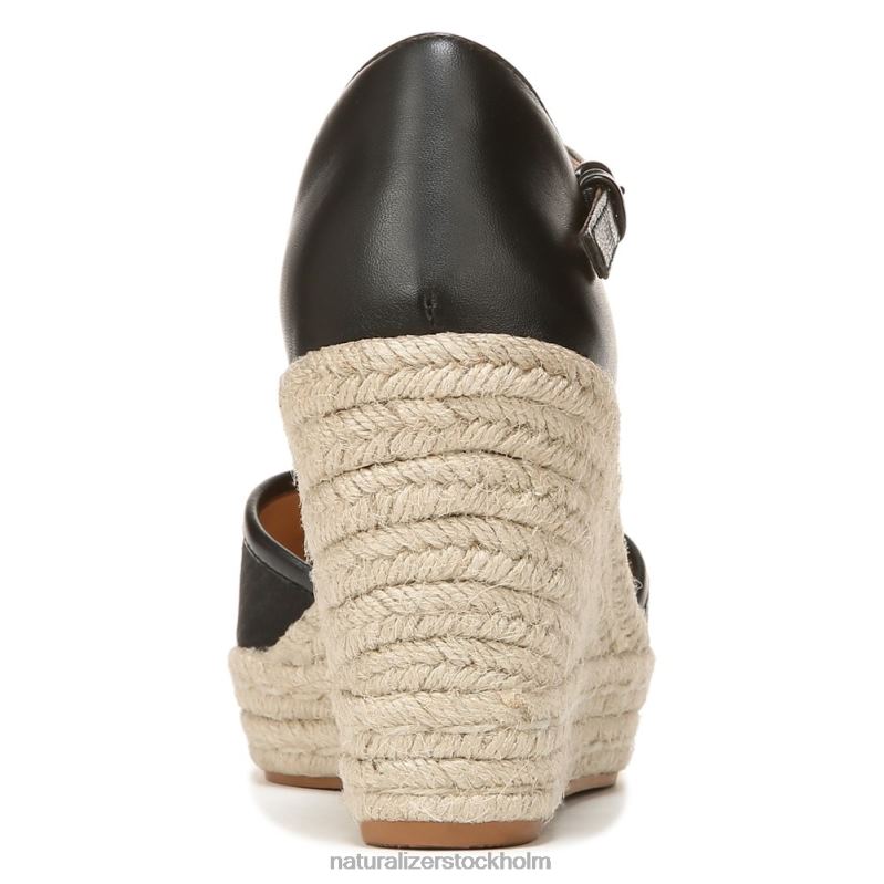 bianca espadrille sandal svart tyg 444DB520 sandaler | Naturalizer kvinnor