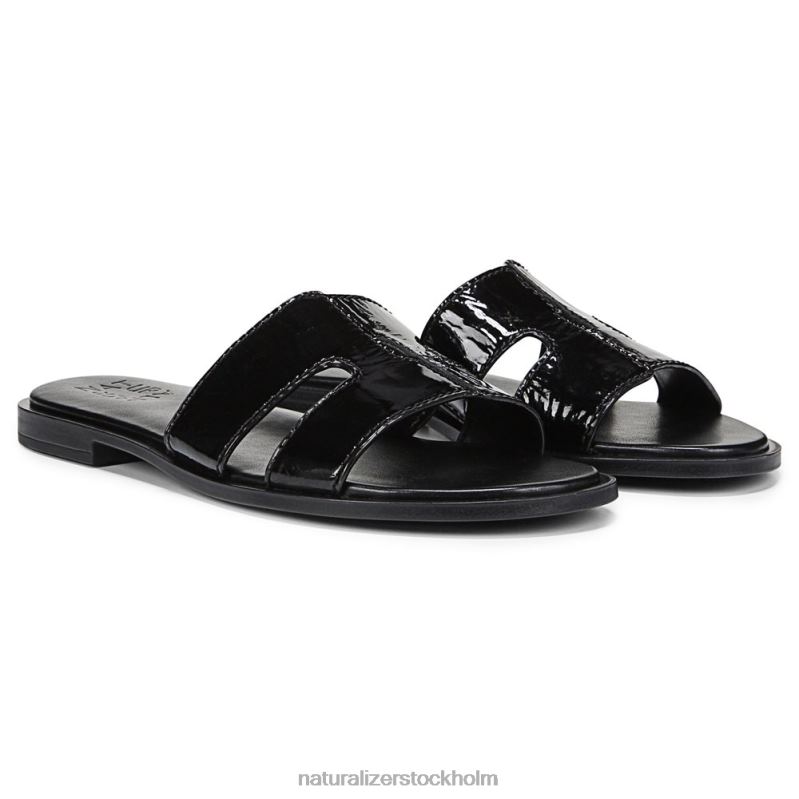 fame sandal svart läder 444DB288 sandaler | Naturalizer kvinnor