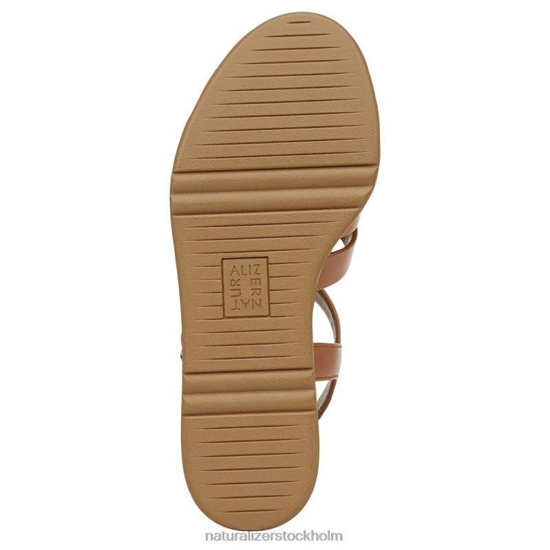 Barrett wedge sandal engelskt tebrunt läder 444DB361 sandaler | Naturalizer kvinnor