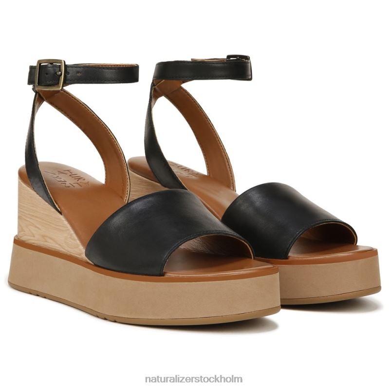 brynn kil sandal svart läder 444DB362 sandaler | Naturalizer kvinnor
