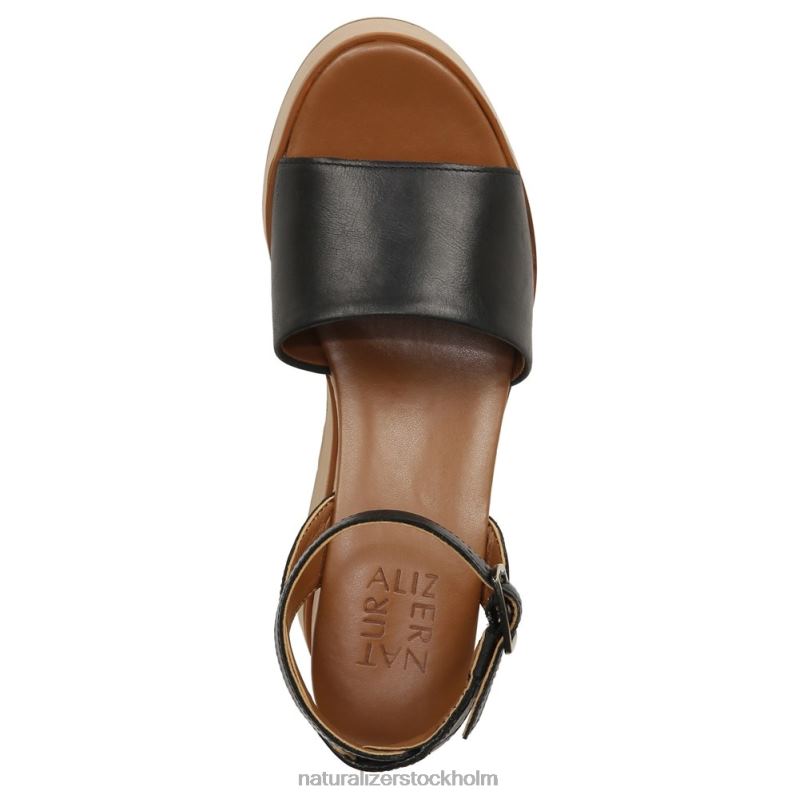 brynn kil sandal svart läder 444DB362 sandaler | Naturalizer kvinnor