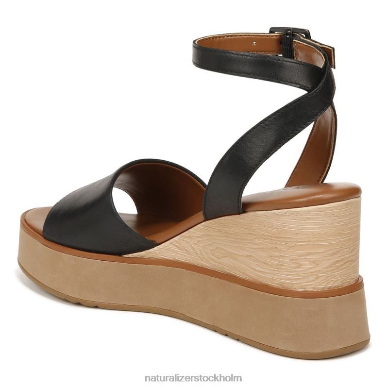 brynn kil sandal svart läder 444DB362 sandaler | Naturalizer kvinnor