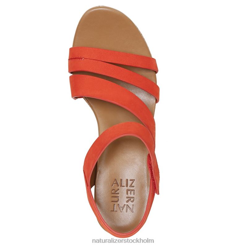 cynthia wedge sandal melon sorbet läder 444DB370 sandaler | Naturalizer kvinnor