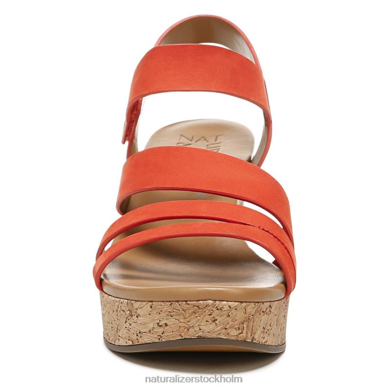 cynthia wedge sandal melon sorbet läder 444DB370 sandaler | Naturalizer kvinnor