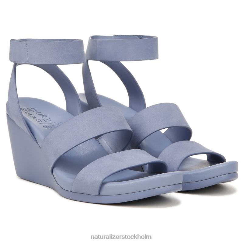 gen n ignite wedge sandal stål blå nubuck 444DB151 sandaler | Naturalizer kvinnor