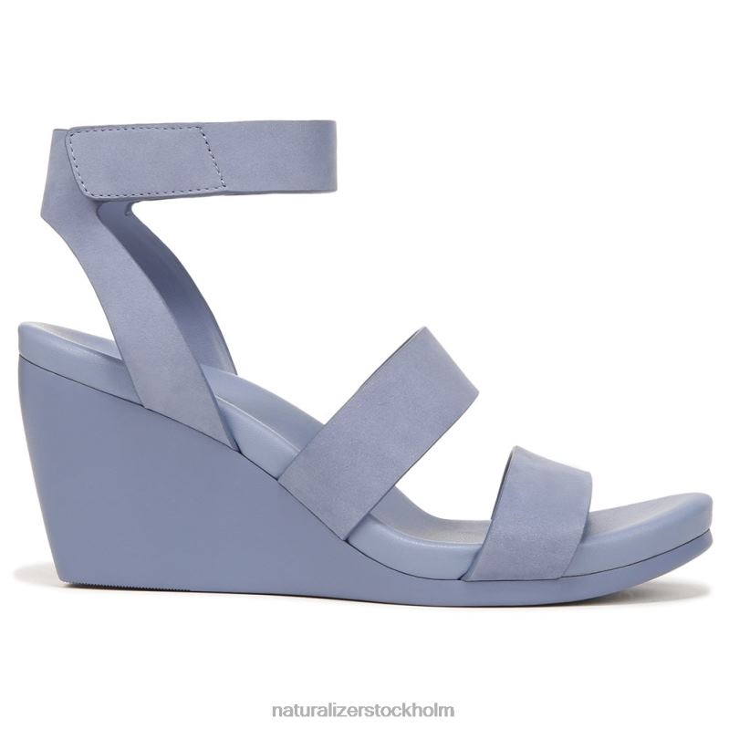 gen n ignite wedge sandal stål blå nubuck 444DB151 sandaler | Naturalizer kvinnor