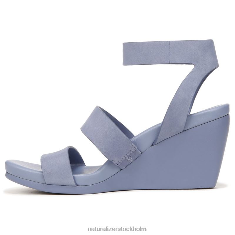 gen n ignite wedge sandal stål blå nubuck 444DB151 sandaler | Naturalizer kvinnor