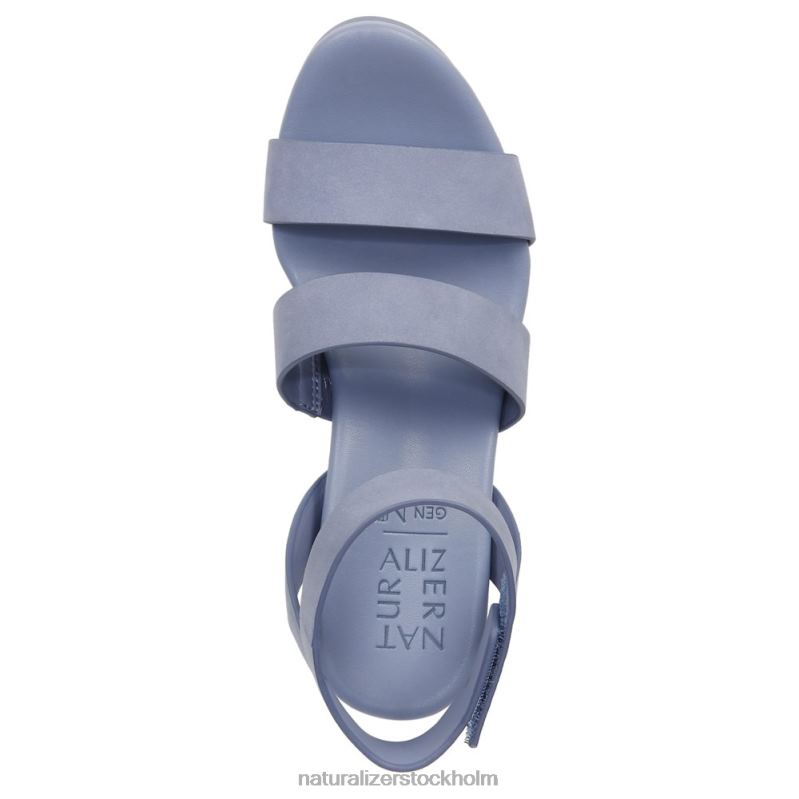 gen n ignite wedge sandal stål blå nubuck 444DB151 sandaler | Naturalizer kvinnor