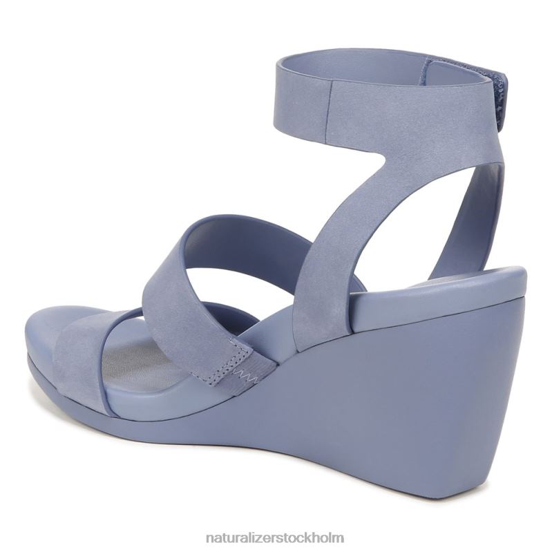 gen n ignite wedge sandal stål blå nubuck 444DB151 sandaler | Naturalizer kvinnor