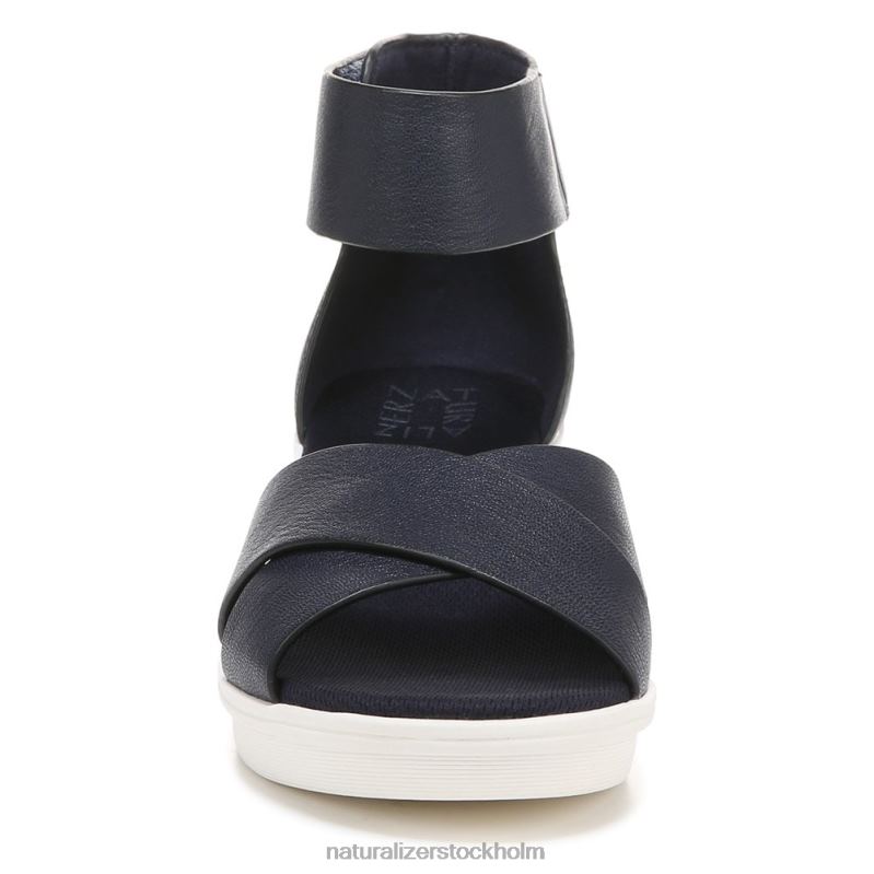 riviera kil sandal marinblått läder 444DB158 sandaler | Naturalizer kvinnor