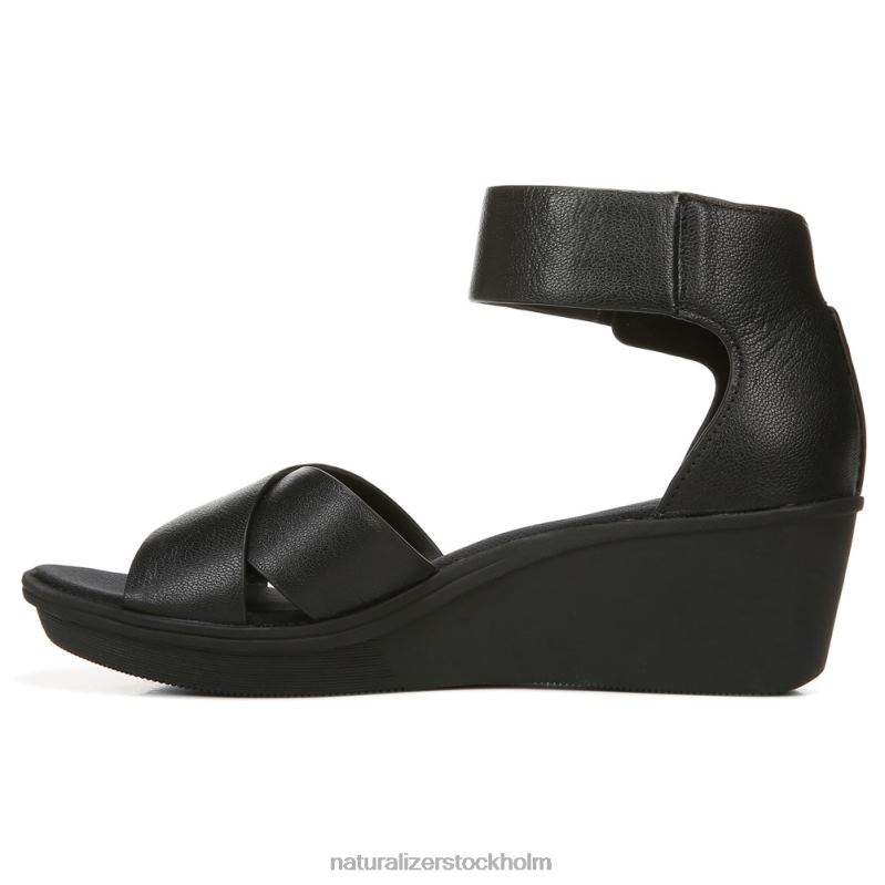 riviera kil sandal svart läder 444DB155 sandaler | Naturalizer kvinnor