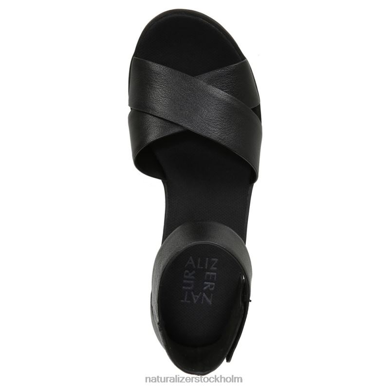 riviera kil sandal svart läder 444DB155 sandaler | Naturalizer kvinnor