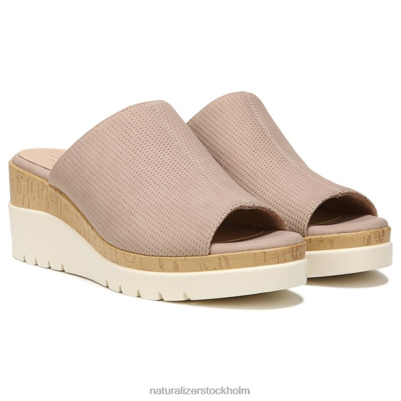 soul goodtimes mule wedge sandal lätt taupe syntet 444DB545 sandaler | Naturalizer kvinnor