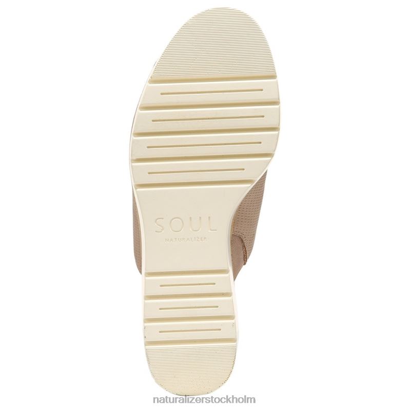 soul goodtimes mule wedge sandal lätt taupe syntet 444DB545 sandaler | Naturalizer kvinnor