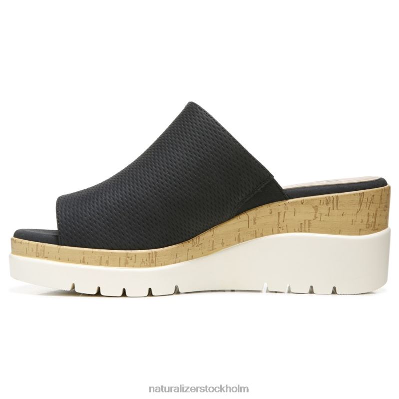 soul goodtimes mule wedge sandal svart konstgjord 444DB544 sandaler | Naturalizer kvinnor
