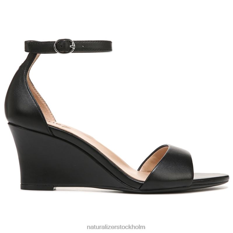 vera kil sandal svart läder 444DB121 sandaler | Naturalizer kvinnor