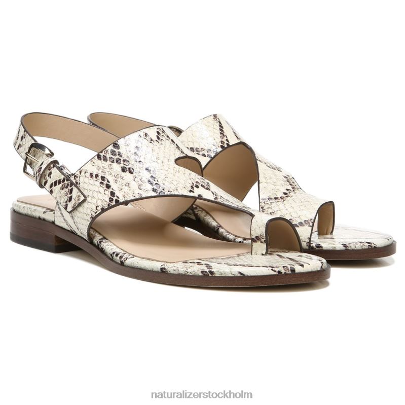 27 edit eris sandal elfenben kobra läder 444DB611 sandaler | Naturalizer kvinnor