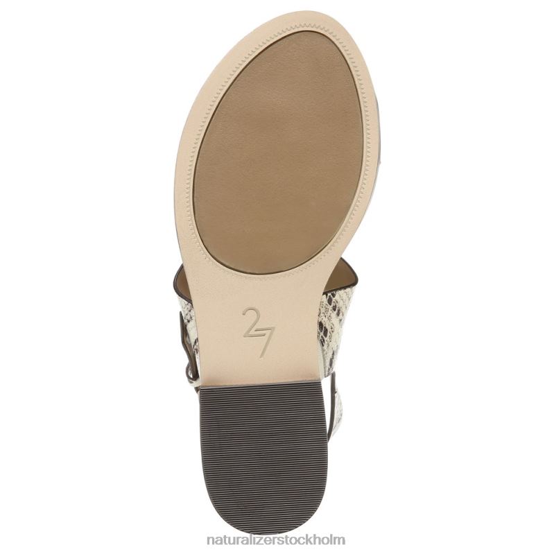 27 edit eris sandal elfenben kobra läder 444DB611 sandaler | Naturalizer kvinnor