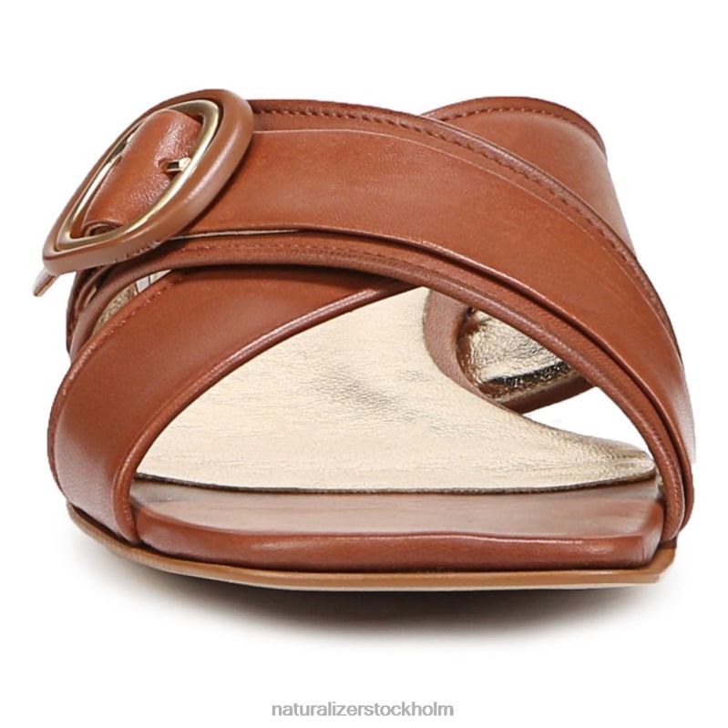27 redigera naia slide sandal engelskt tebrunt läder 444DB229 sandaler | Naturalizer kvinnor