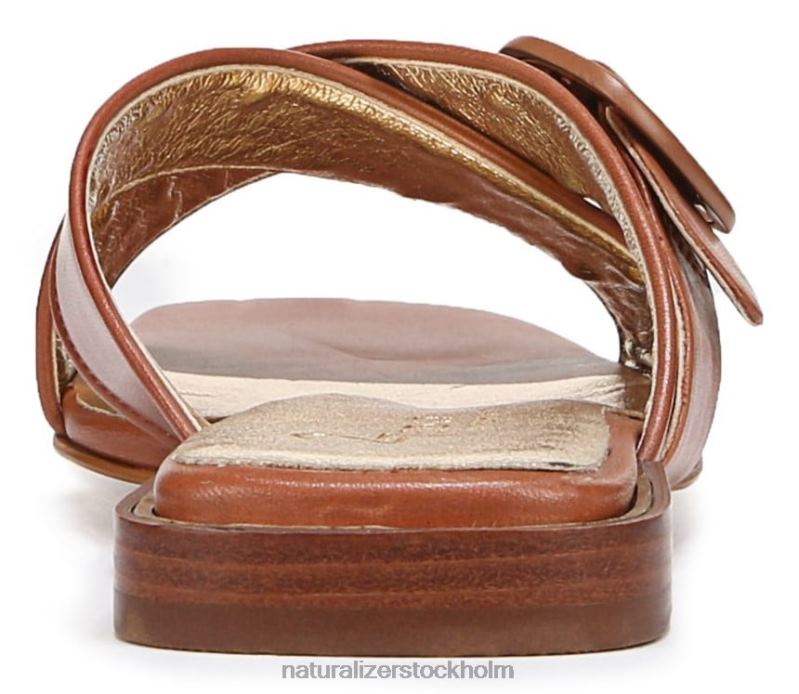 27 redigera naia slide sandal engelskt tebrunt läder 444DB229 sandaler | Naturalizer kvinnor