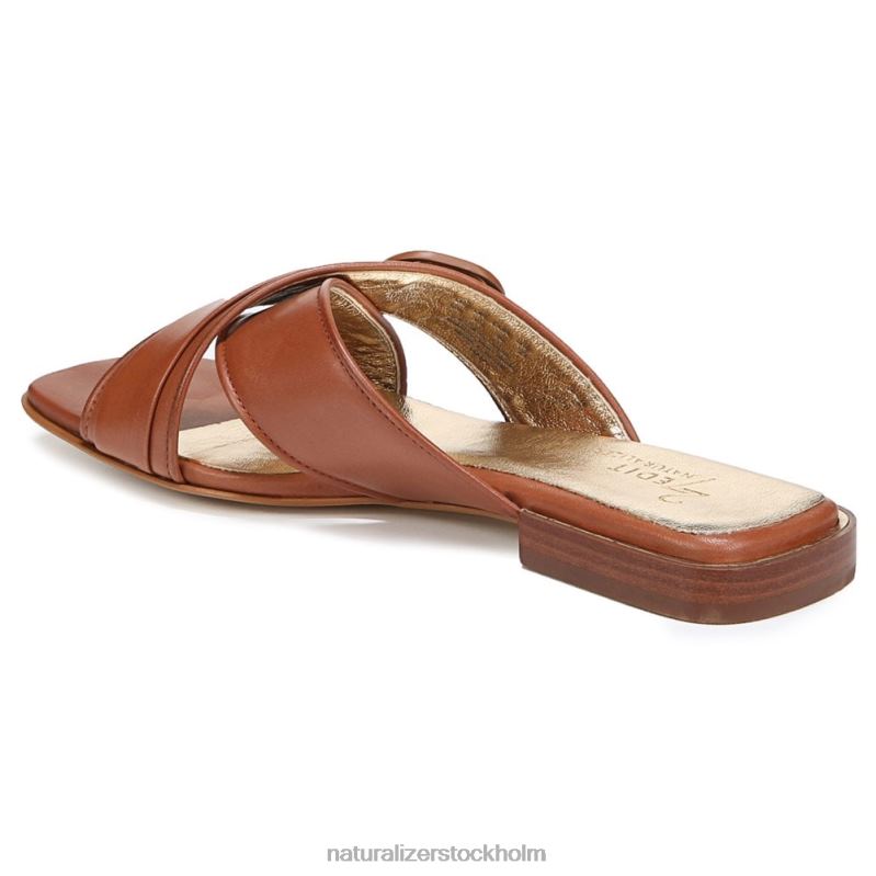 27 redigera naia slide sandal engelskt tebrunt läder 444DB229 sandaler | Naturalizer kvinnor