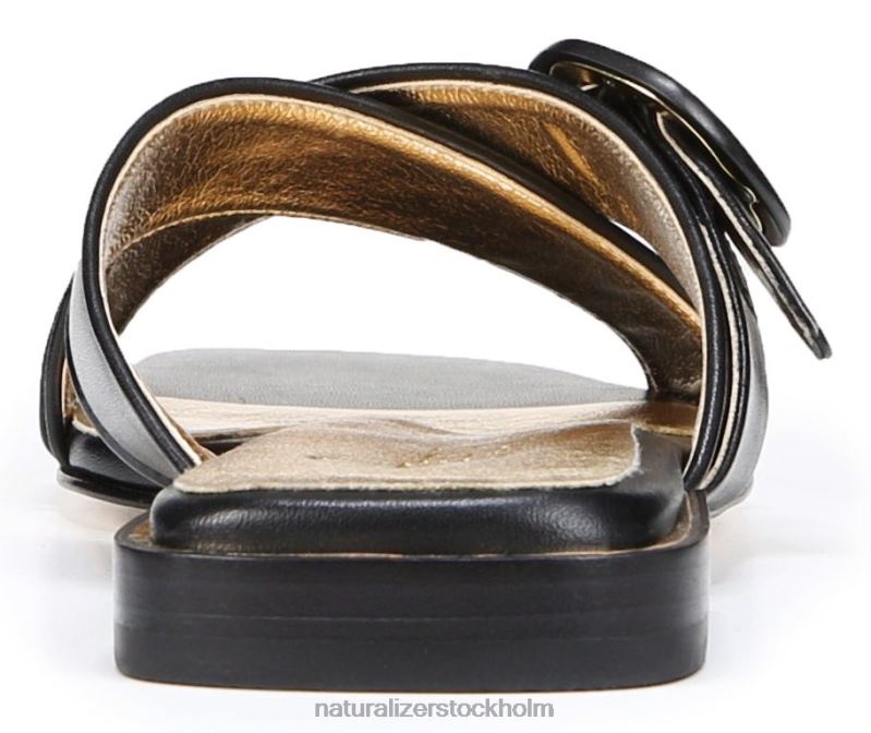27 redigera naia slide sandal svart läder 444DB230 sandaler | Naturalizer kvinnor