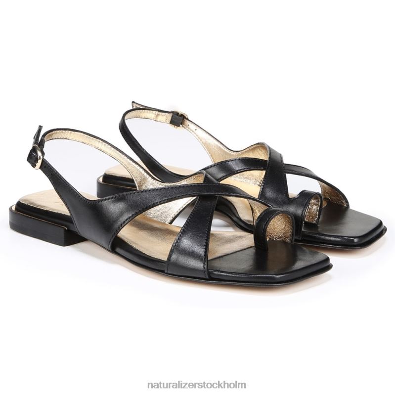 27 redigera nikki sandal svart läder 444DB238 sandaler | Naturalizer kvinnor