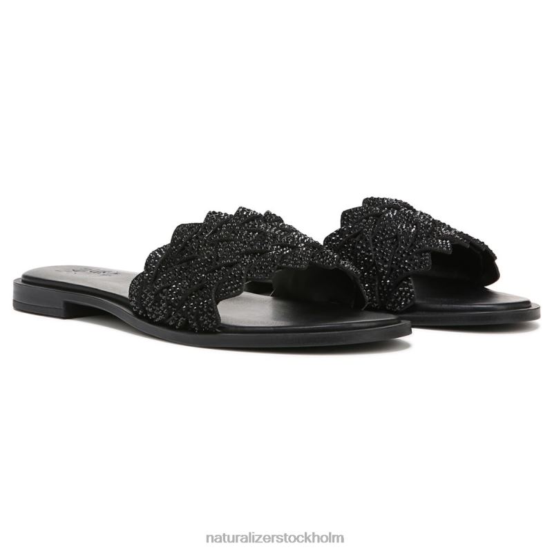 fernanda sandal svart tyg 444DB344 sandaler | Naturalizer kvinnor
