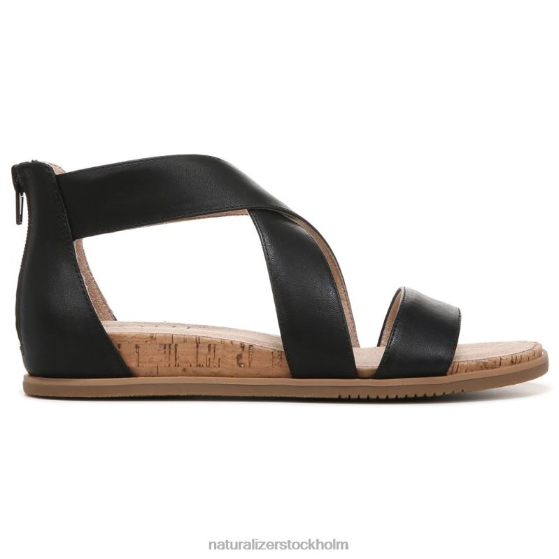 soul cindi sandal svart läder 444DB610 sandaler | Naturalizer kvinnor