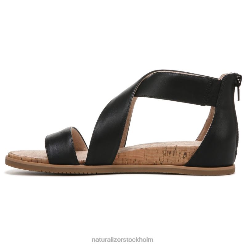 soul cindi sandal svart läder 444DB610 sandaler | Naturalizer kvinnor