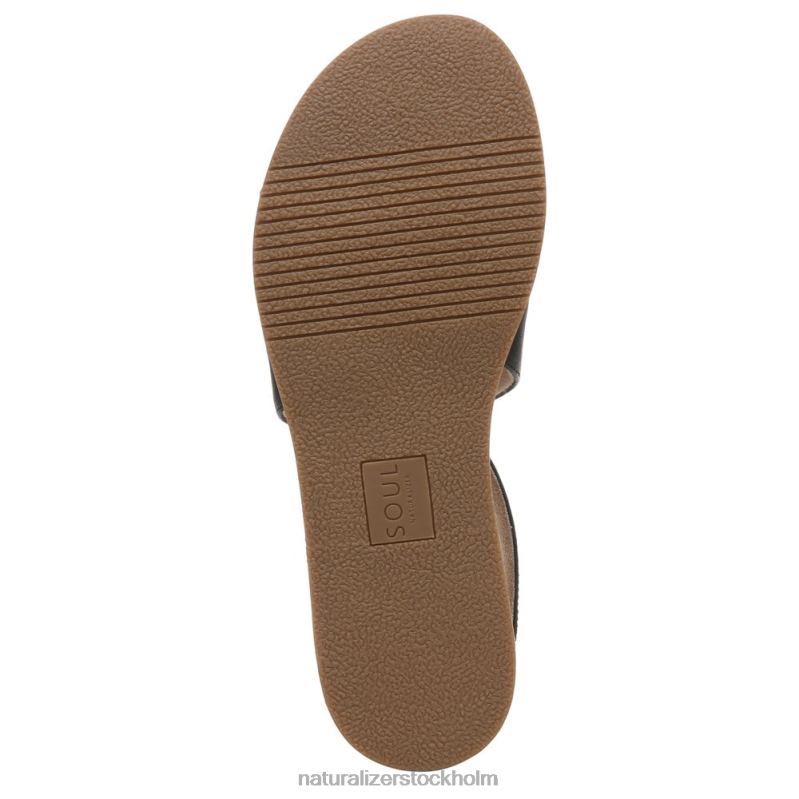 soul cindi sandal svart läder 444DB610 sandaler | Naturalizer kvinnor