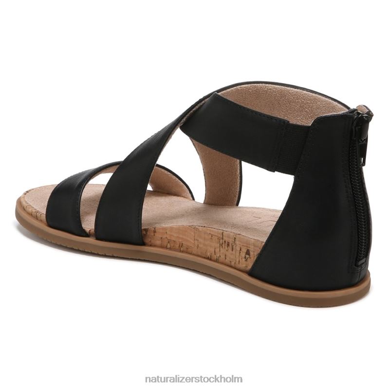 soul cindi sandal svart läder 444DB610 sandaler | Naturalizer kvinnor