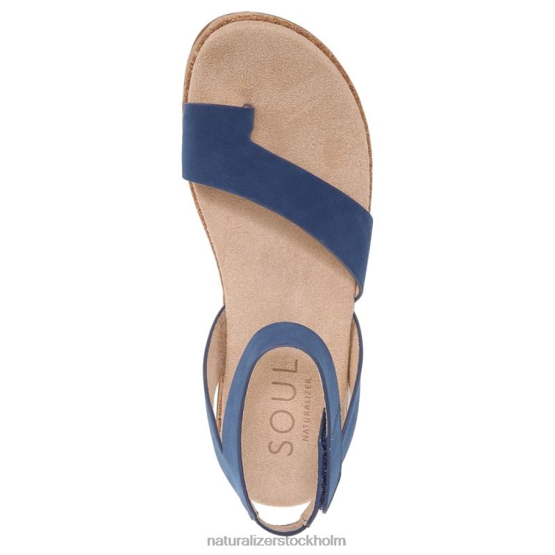 soul divina sandal blå syntetisk nubuck 444DB523 sandaler | Naturalizer kvinnor