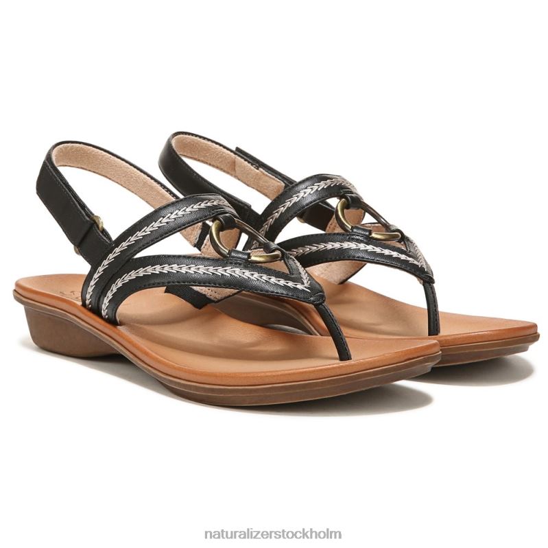soul solig sandal svart slät syntet 444DB555 sandaler | Naturalizer kvinnor