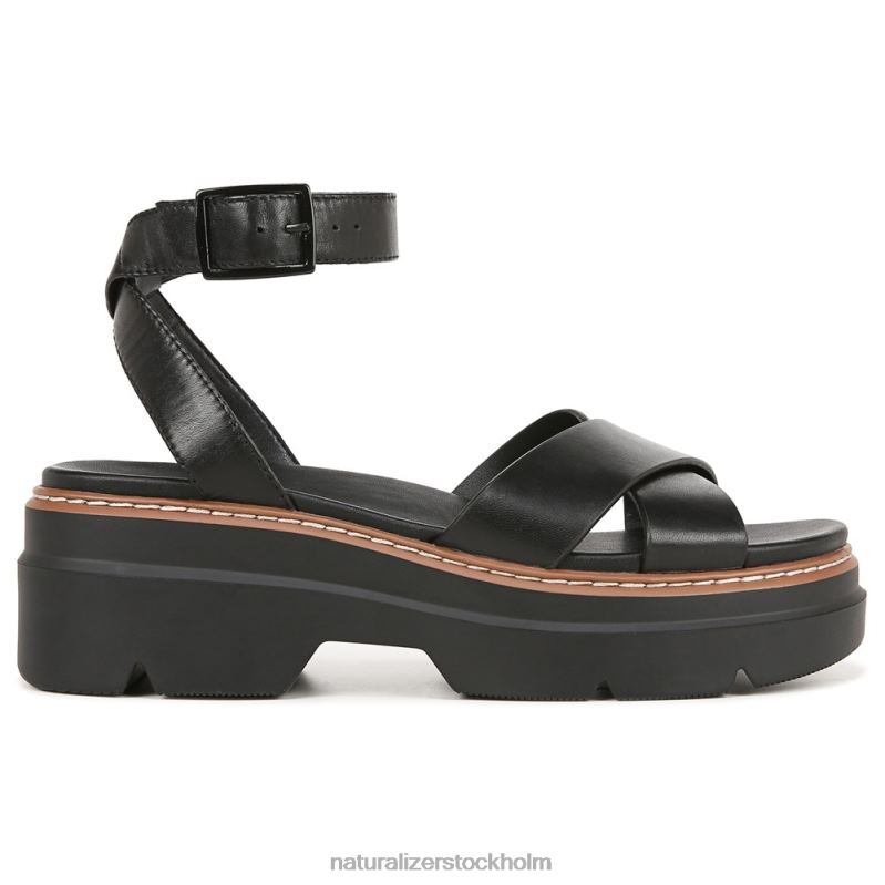 darry sandal svart läder 444DB32 sandaler | Naturalizer kvinnor