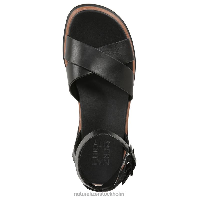 darry sandal svart läder 444DB32 sandaler | Naturalizer kvinnor