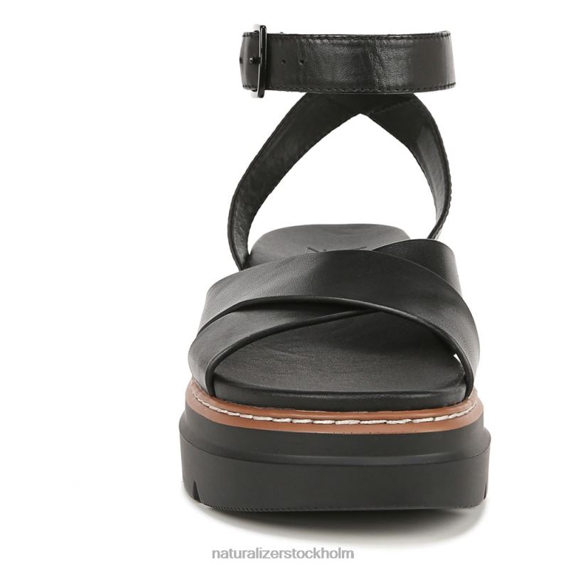 darry sandal svart läder 444DB32 sandaler | Naturalizer kvinnor