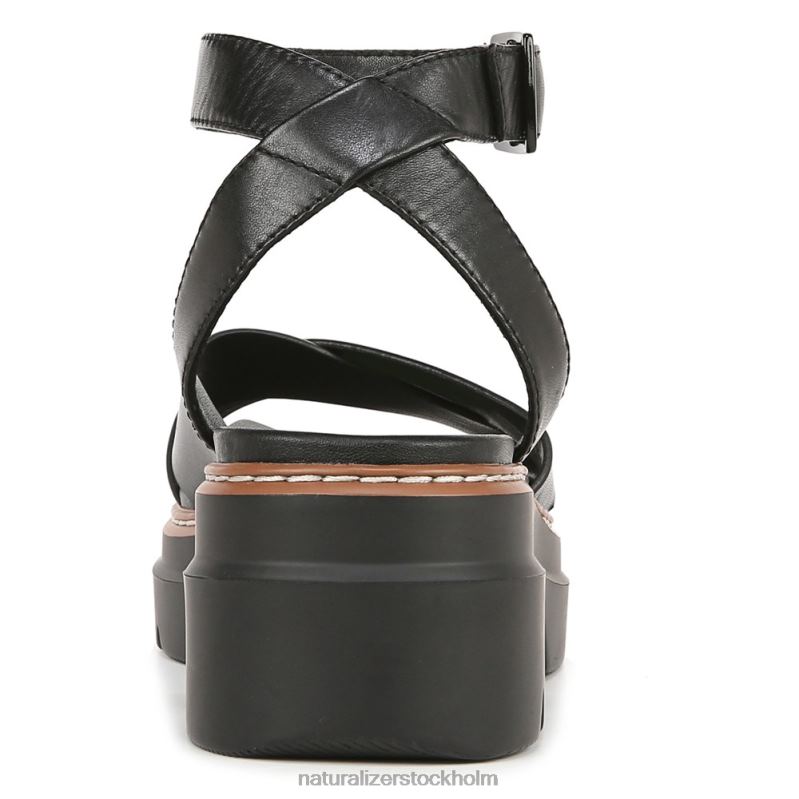 darry sandal svart läder 444DB32 sandaler | Naturalizer kvinnor