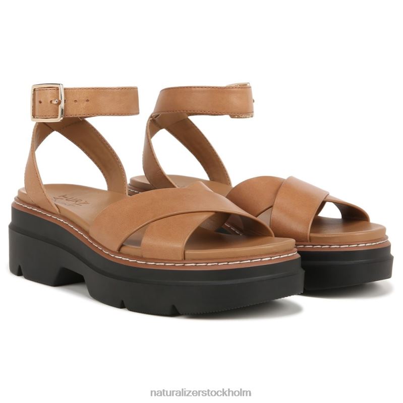 darry sandal toffee brunt läder 444DB34 sandaler | Naturalizer kvinnor