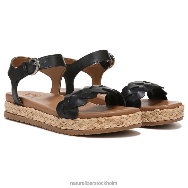 neila sandal svart läder 444DB206 sandaler | Naturalizer kvinnor