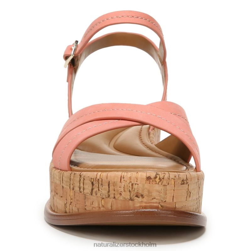 rikki sandal korall persika rosa läder 444DB614 sandaler | Naturalizer kvinnor