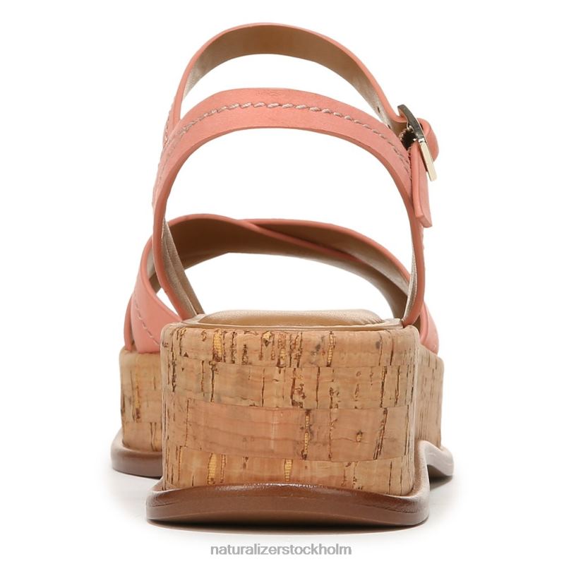 rikki sandal korall persika rosa läder 444DB614 sandaler | Naturalizer kvinnor
