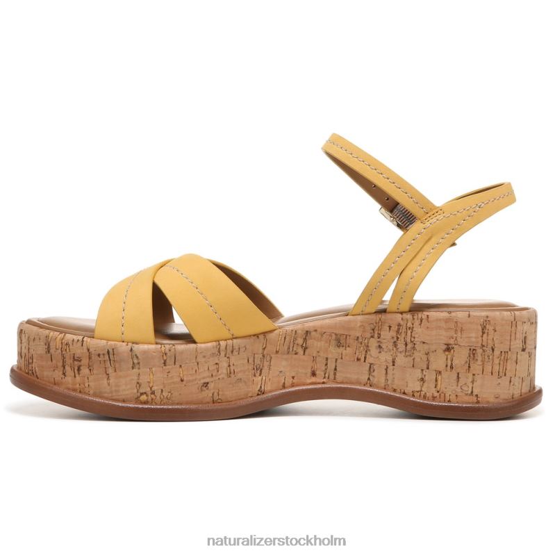 rikki sandal påsklilja gult läder 444DB615 sandaler | Naturalizer kvinnor