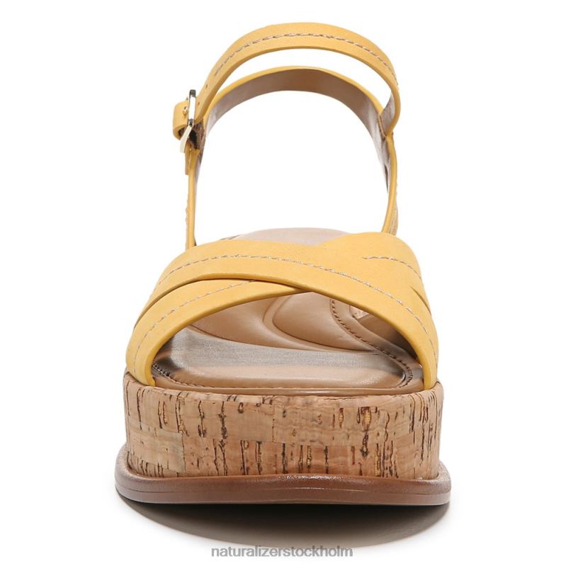 rikki sandal påsklilja gult läder 444DB615 sandaler | Naturalizer kvinnor