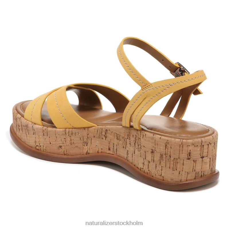 rikki sandal påsklilja gult läder 444DB615 sandaler | Naturalizer kvinnor