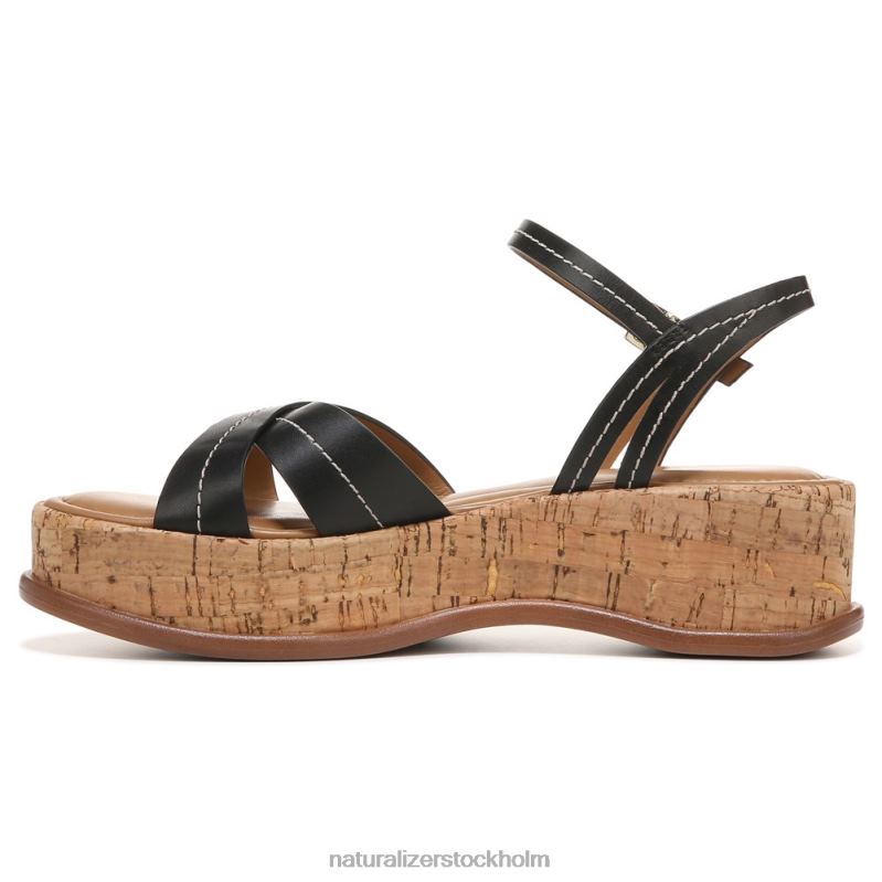 rikki sandal svart läder 444DB613 sandaler | Naturalizer kvinnor