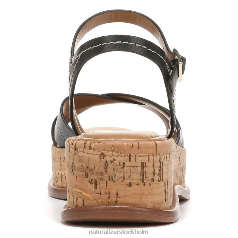 rikki sandal svart läder 444DB613 sandaler | Naturalizer kvinnor