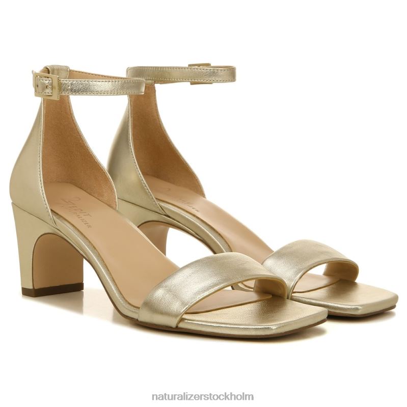 27 edit iris klänning sandal ljust guld läder 444DB119 sandaler | Naturalizer kvinnor