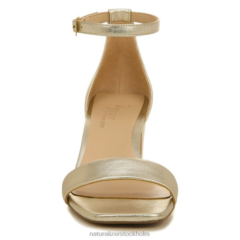 27 edit iris klänning sandal ljust guld läder 444DB119 sandaler | Naturalizer kvinnor